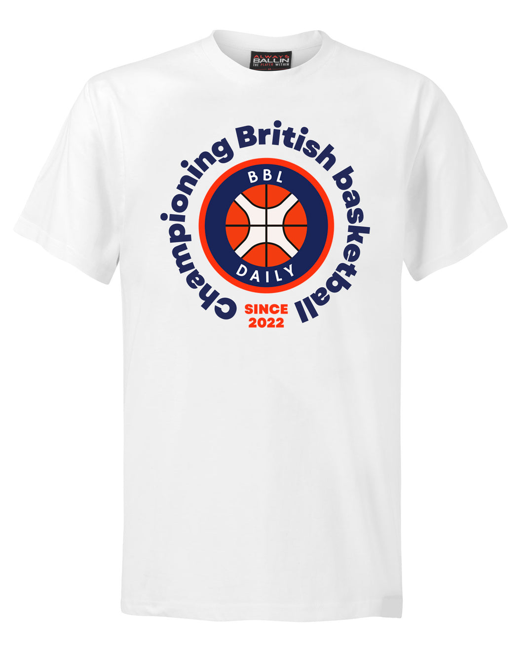 BBL Champion Adult White T-Shirt