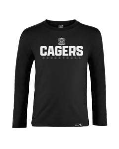 Cagers Basketball 24/25 Kids Long Sleeve Cotton Top