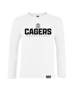 Cagers Basketball 24/25 Kids Long Sleeve Cotton Top
