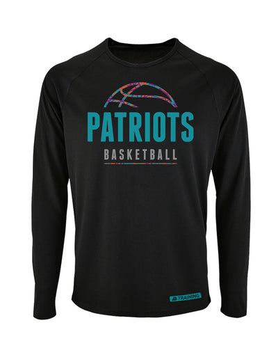 Plymouth Basketball Foundation Logo Long Sleeve Performance Top