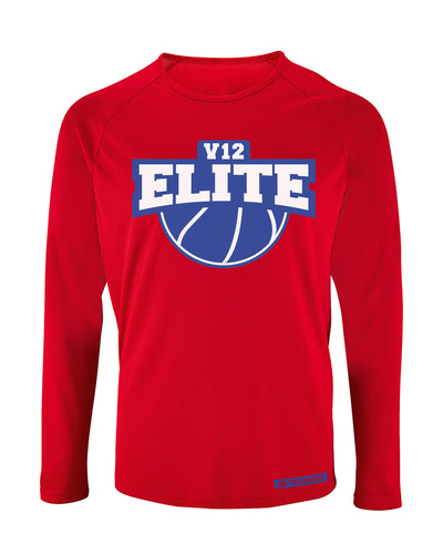 V12 Elite Logo Long Sleeve Performance T-Shirt
