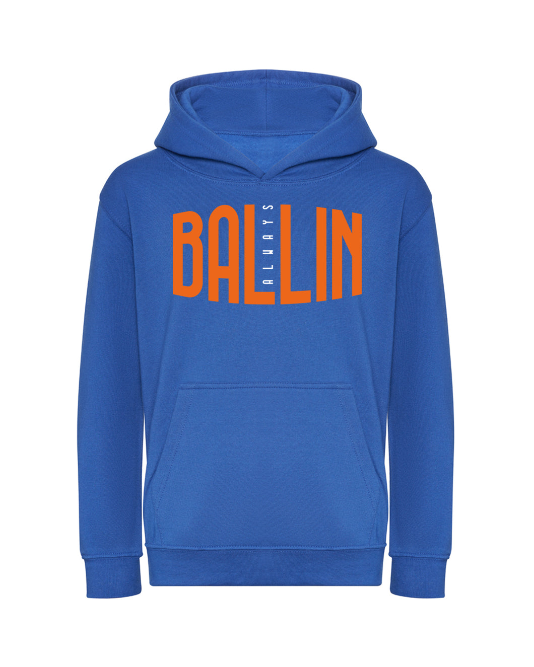 Ballin Always Kids Organic Royal Blue Hoodie