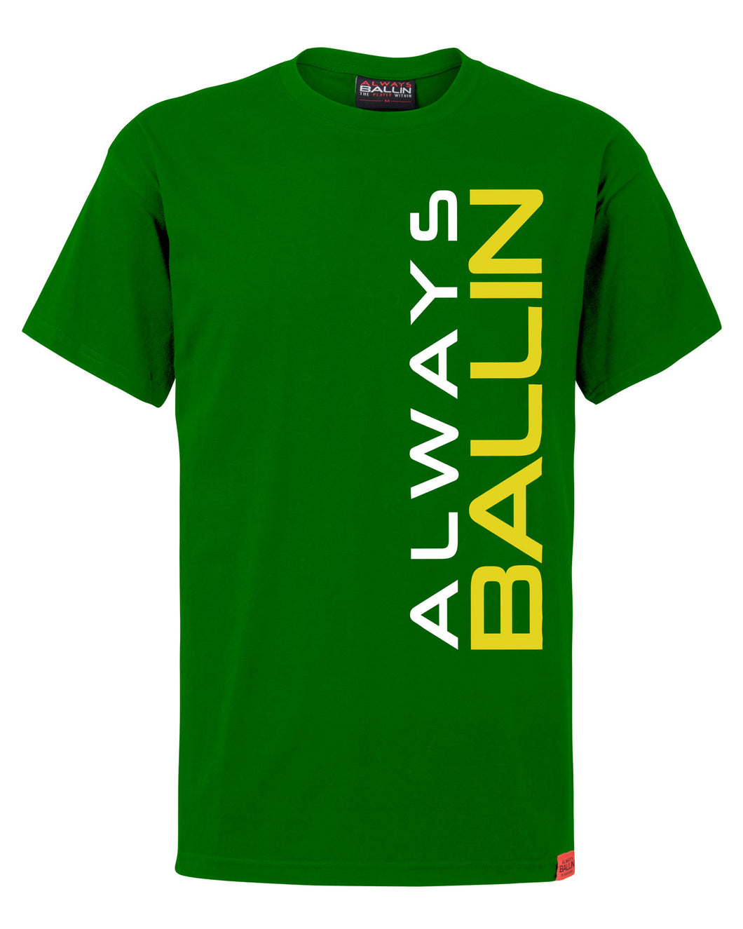 Vertical AB Mens Green T-Shirt