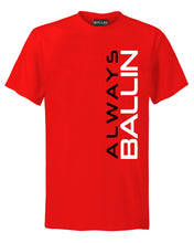 Vertical AB Mens Red T-Shirt
