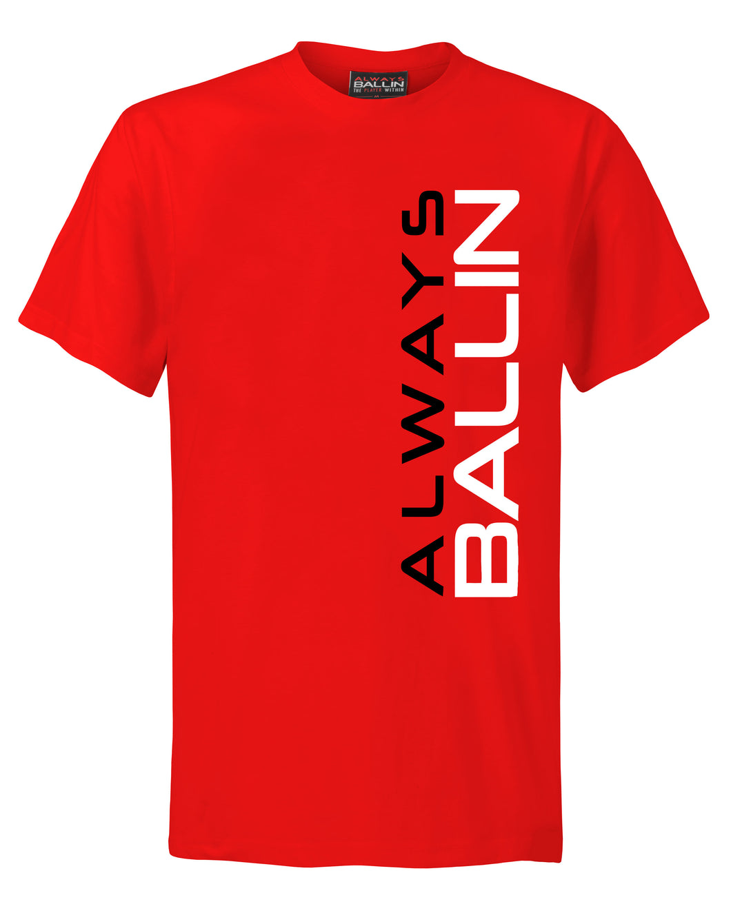 Vertical AB Mens Red T-Shirt