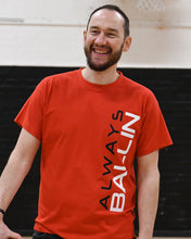 Vertical AB Mens Red T-Shirt