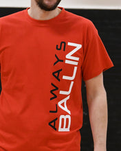 Vertical AB Mens Red T-Shirt