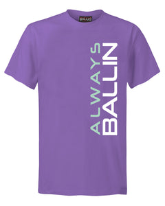 Vertical AB Mens Lilac T-Shirt