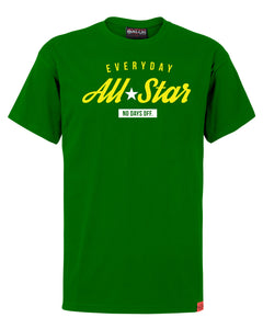 Everyday All-Star Mens Green T-Shirt