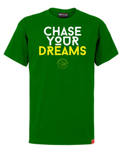 Chase Your Dreams Mens Green T-Shirt