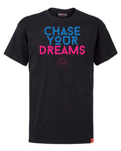 Chase Your Dreams Mens Black T-Shirt
