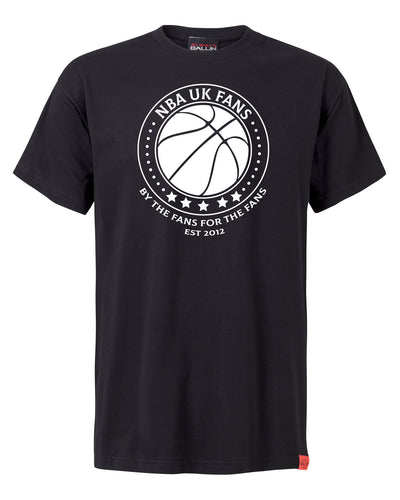 NBA UK Fans Logo Black T-Shirt