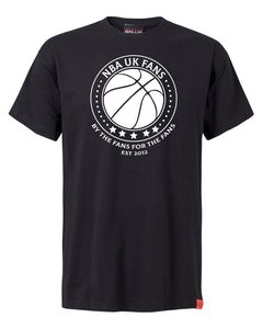 NBA UK Fans Logo Black T-Shirt