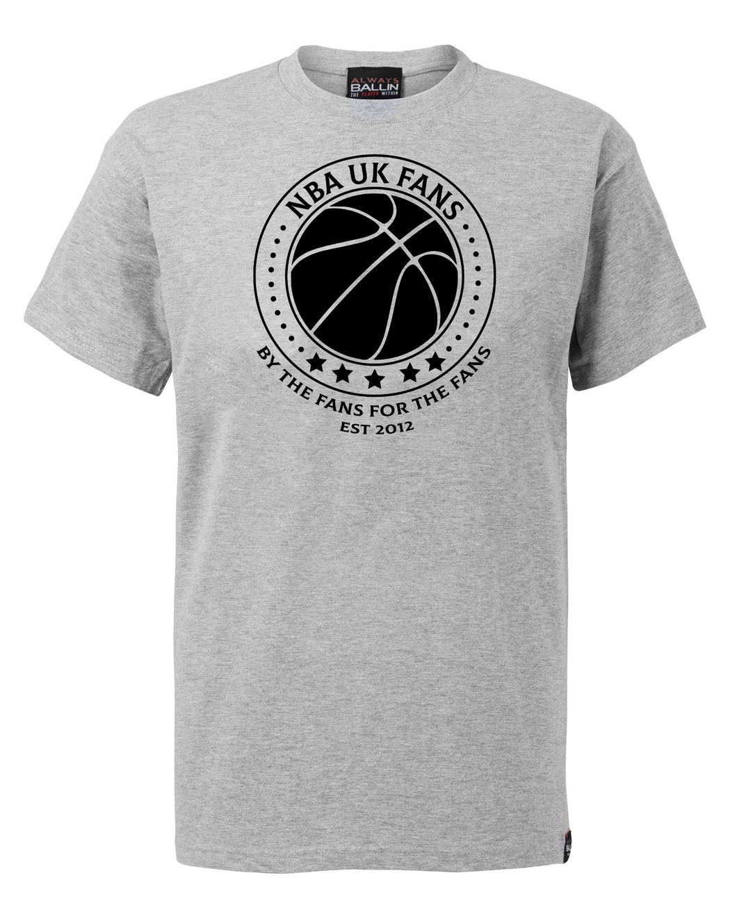 NBA UK Fans Logo Sport Grey T-Shirt