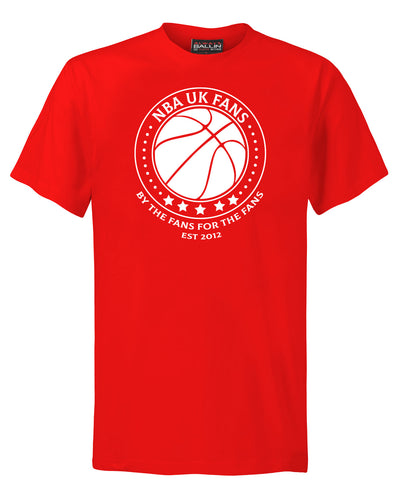 NBA UK Fans Logo Red T-Shirt