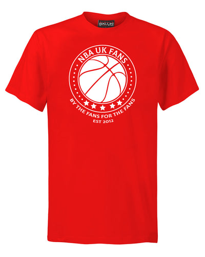 NBA UK Fans Logo Red T-Shirt