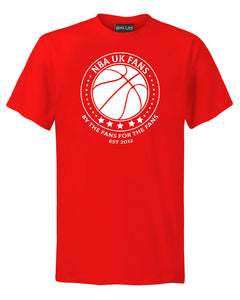 NBA UK Fans Logo Red T-Shirt