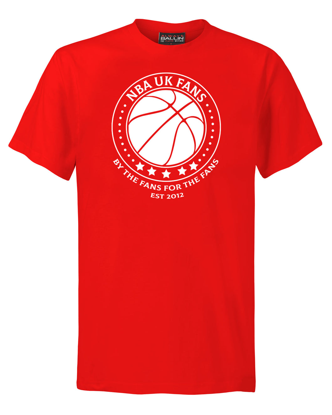 NBA UK Fans Logo Red T-Shirt