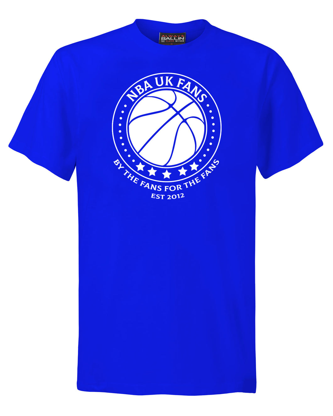 NBA UK Fans Logo Royal Blue T-Shirt