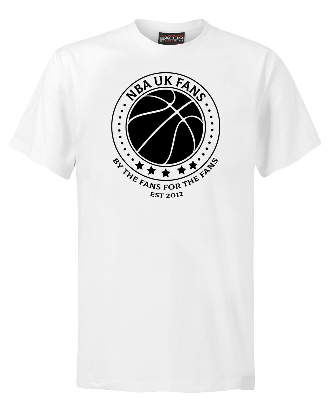 NBA UK Fans Logo White T-Shirt
