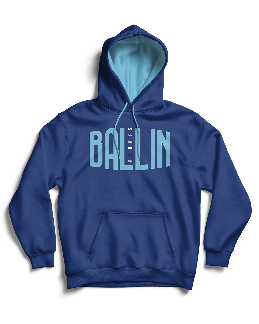 Ballin Always Oxford Blue Pullover Hoodie