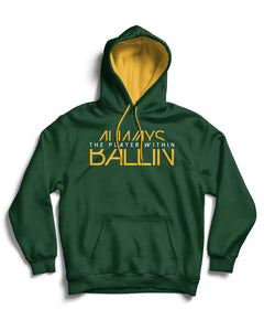 The Player Within Forest Green Pullover Hoodie