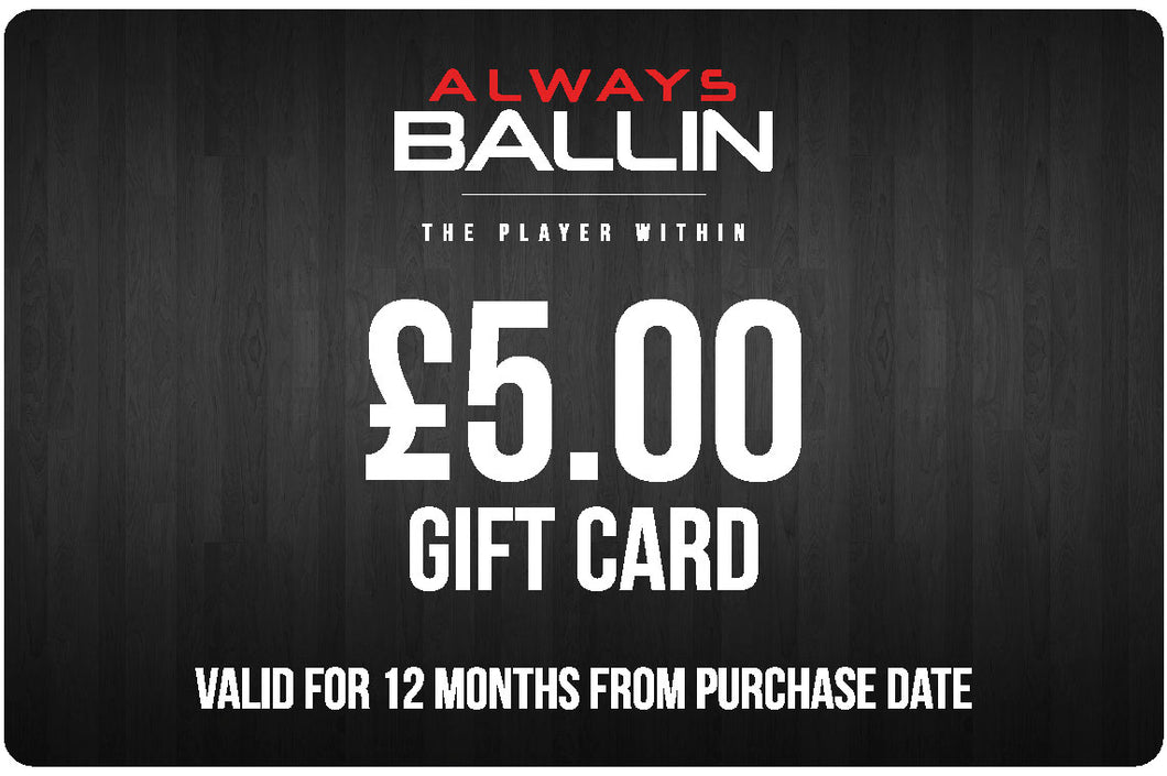 Gift Card Starting from £5