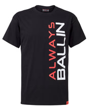 Vertical AB Mens Black T-Shirt