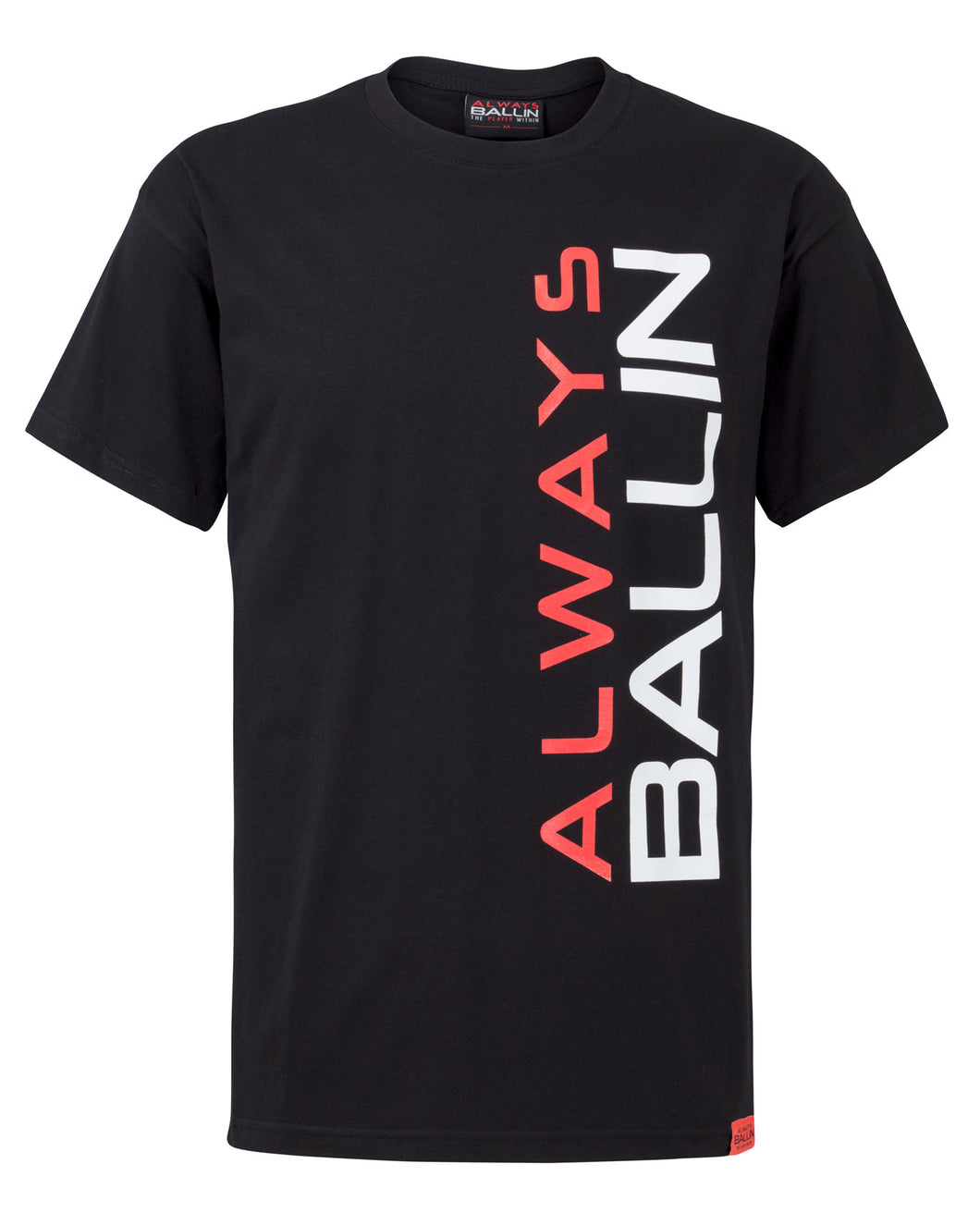 Vertical AB Mens Black T-Shirt