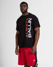 Vertical AB Mens Black T-Shirt
