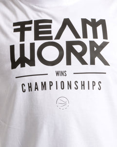 Teamwork Wins Championships Mens White T-Shirt