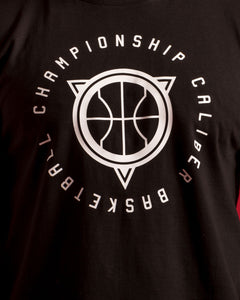 Championship Caliber Basketball Mens Black T-Shirt