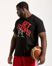 Get Stops Mens Black T-Shirt