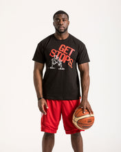 Get Stops Mens Black T-Shirt
