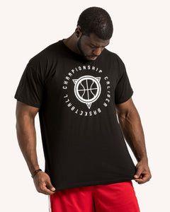 Championship Caliber Basketball Mens Black T-Shirt