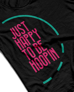 Just Happy To Be Hoopin Black Performance Vest