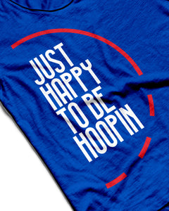 Just Happy To Be Hoopin Royal Blue Performance Vest