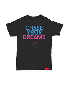 Chase Your Dreams Kids Black T-Shirt