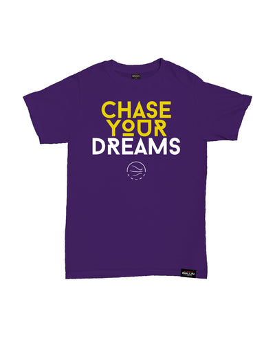 Chase Your Dreams Kids Purple T-Shirt