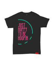Just Happy To Be Hoopin Kids Black T-Shirt