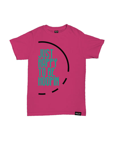 Just Happy To Be Hoopin Kids Sorbet T-Shirt