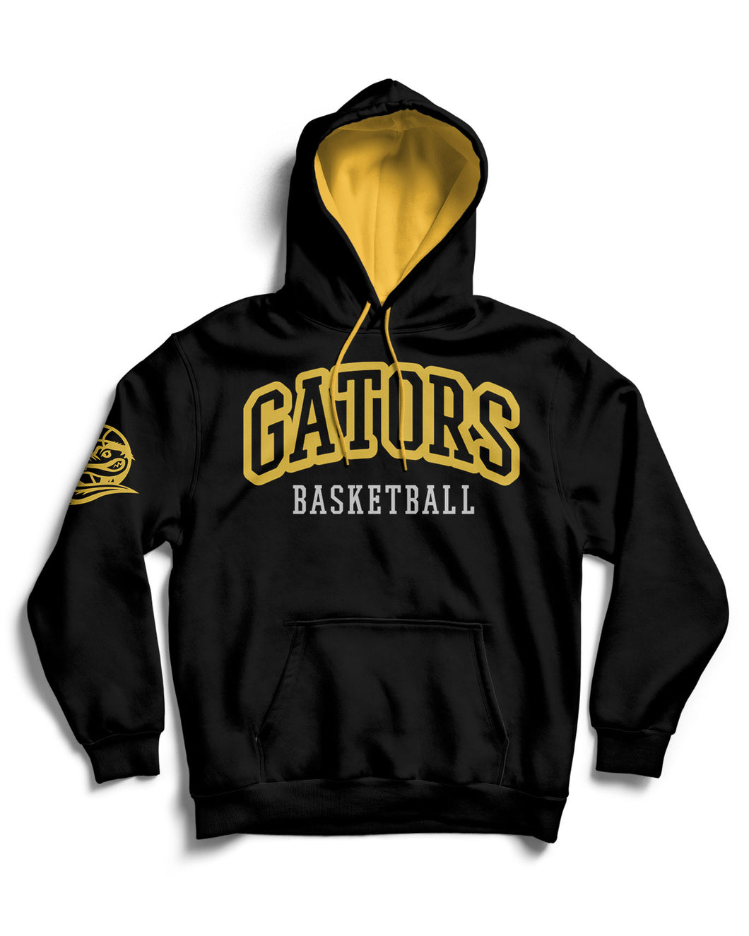 Gators Basketball Adult Black Pullover Hoodie