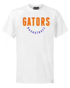 Gators Basketball Adult White T-Shirt