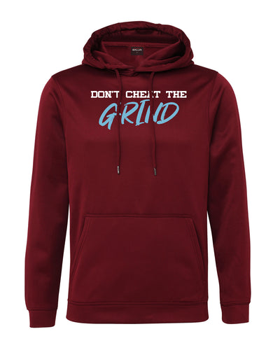 Don't Cheat The Grind V4 Performance Burgundy Hoodie