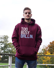 Too Busy Ballin Performance Burgundy Hoodie