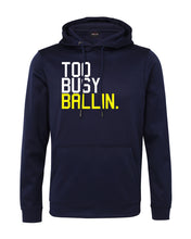 Too Busy Ballin Performance Navy Blue Hoodie