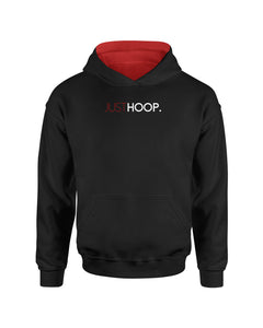 Just Hoop Black Pullover Kids Hoodie