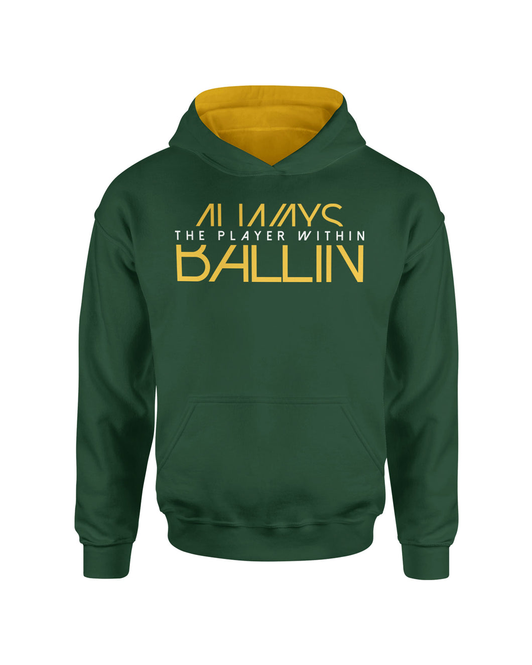 The Player Within Forest Green Pullover Kids Hoodie