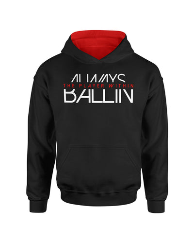 The Player Within Black Pullover Kids Hoodie