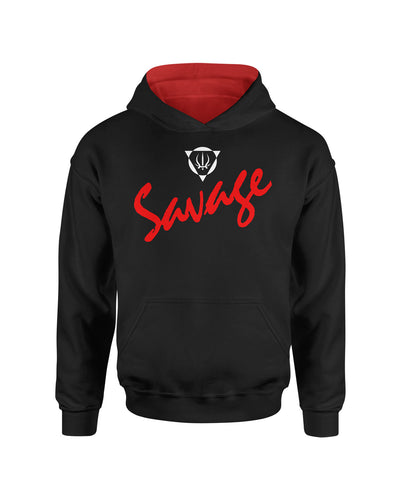 Savage Black Pullover Kids Hoodie